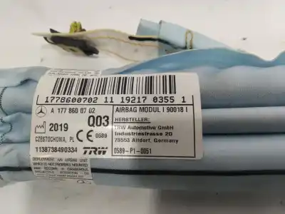 İkinci el araba yedek parçası ön sol perde hava yastigi için mercedes-benz clase a berlina (bm 177) a 200 (177.187) 163 cv / 120 kw oem iam referansları a1778600702