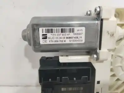 Peça sobressalente para automóvel em segunda mão motor elevador vidro dianteiro direito por seat leon (1p1) comfort limited referências oem iam 1p0837402h