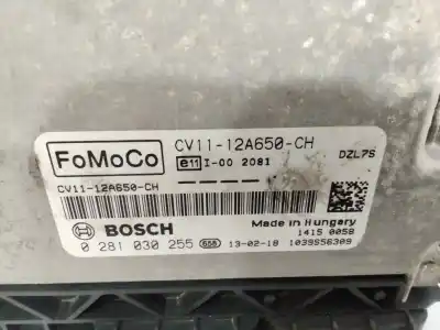 Second-hand car spare part ecu engine control for ford b-max titanium 75 cv / 55 kw oem iam references cv1112a650ch  0281030255