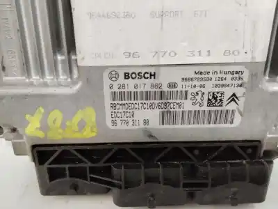 Second-hand car spare part ecu engine control for citroen c4 lim. business oem iam references 9677031180  