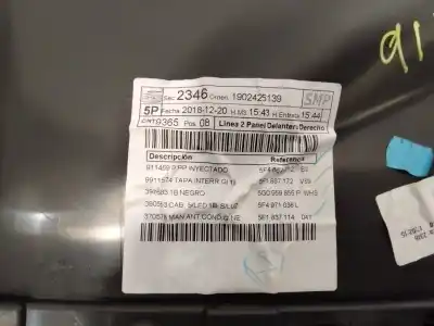 Автозапчастина б/у обработка передніх правіх дверей для seat leon (5f1) reference посилання на oem iam 5f4867132  