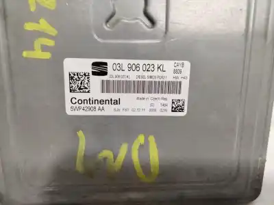 Peça sobressalente para automóvel em segunda mão centralina de motor uce por seat leon (1p1) reference referências oem iam 03l906023kl