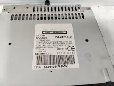 Second-hand car spare part audio system / radio cd for citroen c2 audace oem iam references 96552632xt  