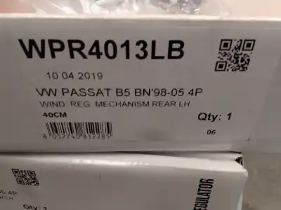 Автозапчасти б/у РЕГУЛЯТОР СТЕКЛА ЗАДНЕГО ЛЕВОГО за VOLKSWAGEN PASSAT VARIANT (3B5)  ссылки OEM IAM WPR4013LB  