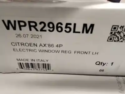 Peça sobressalente para automóvel em segunda mão elevador de vidros dianteira esquerda por citroen ax (za-_) 10 referências oem iam wpr2965lm  
