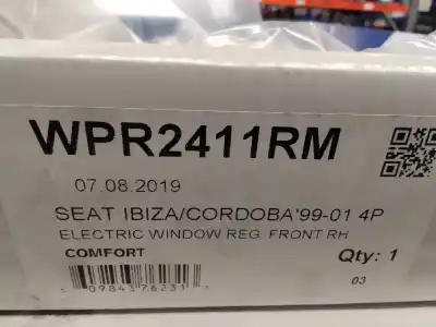 Recambio de automóvil de segunda mano de ELEVALUNAS DELANTERO DERECHO para SEAT CORDOBA BERLINA (6K2) * referencias OEM IAM WPR2411RM  
