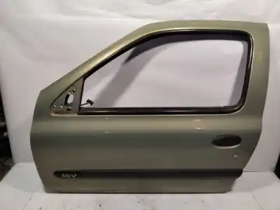 Second-hand car spare part left front door for renault clio ii fase ii (b/cb0) base authentique 75 cv / 55 kw oem iam references   