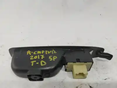 Peça sobressalente para automóvel em segunda mão botão / interruptor elevador vidro traseiro direito por renault captur adventure referências oem iam 829614619r  