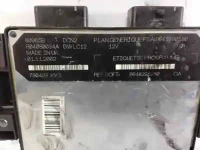 Second-hand car spare part ecu engine control for citroen berlingo 1.9 d multispace oem iam references 9648225280  