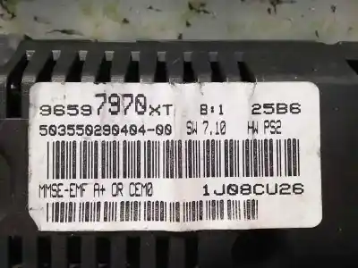 Peça sobressalente para automóvel em segunda mão display gps / multimídia por citroen c3 (2002->) 1.4 hdi 92 exclusive [1.4 ltr. - 66 kw hdi cat (8hy / dv4ted4)] referências oem iam 96597970xt  