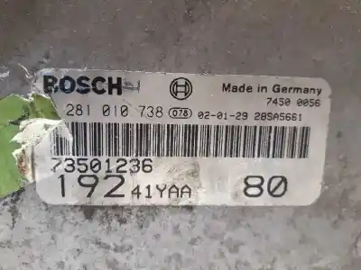 Pezzo di ricambio per auto di seconda mano centralina motore per fiat stilo (192) 1.9 jtd 80 active riferimenti oem iam 0281010738  19241yaa
