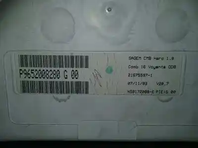 Second-hand car spare part dashboard for citroen c3 1.4 premier oem iam references p9652008280  p9652008280