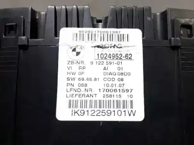 Автозапчасти б/у приборная доска за bmw serie 1 berlina (e81/e87) 2.0 cat ссылки oem iam 102495262  