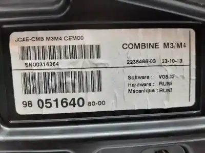Автозапчасти б/у приборная доска за citroen c-elysée seduction ссылки oem iam 98051640  