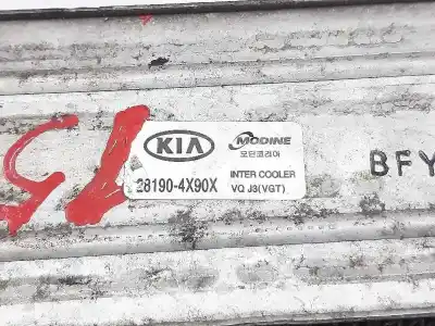 Peça sobressalente para automóvel em segunda mão intercooler por kia carnival 2.9 crdi cat referências oem iam 281904x90x  