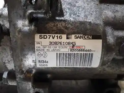 Peça sobressalente para automóvel em segunda mão compressor de ar condicionado a/a a/c por dacia sandero 1.5 dci diesel cat referências oem iam 8200866440 sd7v16 3082610845