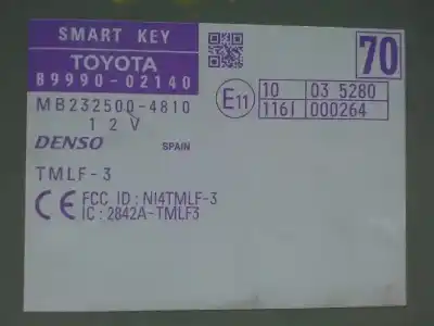 Second-hand car spare part electronic module for toyota auris hybrid active oem iam references 8999002140  