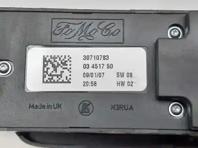 Second-hand car spare part left front power window switch for volvo c30 2.0 d momentum oem iam references 30710783  