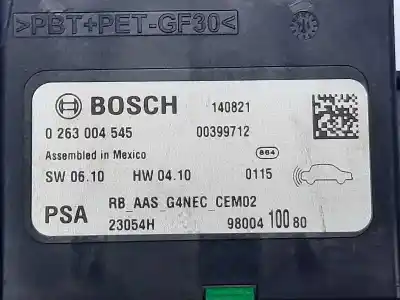 Pezzo di ricambio per auto di seconda mano modulo elettronico per citroen c4 lim. seduction riferimenti oem iam 9800410080  0263004545