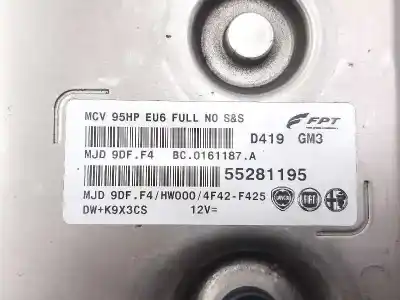 Second-hand car spare part ecu engine control for fiat qubo (300) dynamic oem iam references 55281195  mjd9dff4