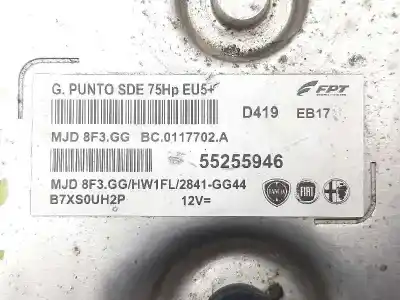 Recambio de automóvil de segunda mano de centralita motor uce para fiat punto (199) young referencias oem iam 55255946  