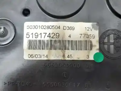 Recambio de automóvil de segunda mano de cuadro instrumentos para fiat punto (199) young referencias oem iam 51917429  