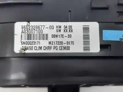 Peça sobressalente para automóvel em segunda mão comando de sofagem (chauffage / ar condicionado) por citroen c4 grand picasso avatar referências oem iam 9652389677  