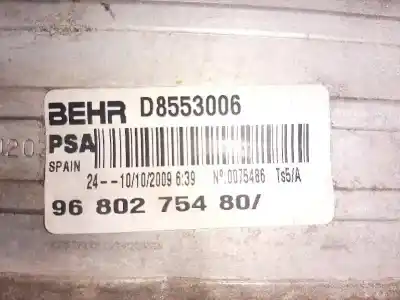 Pezzo di ricambio per auto di seconda mano intercooler per citroen c3 picasso exclusive riferimenti oem iam 9680275480  