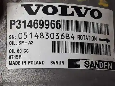 Second-hand car spare part air conditioning compressor for volvo v40 momentum oem iam references p31469966  