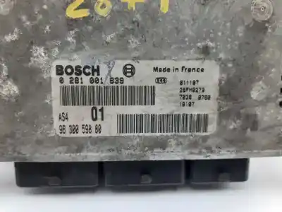Second-hand car spare part ecu engine control for citroen saxo 1.5 d sx oem iam references 9630059880  0281001839
