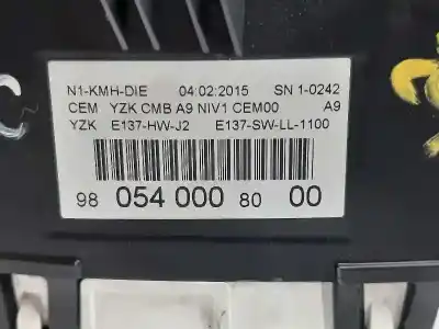 Recambio de automóvil de segunda mano de cuadro instrumentos para peugeot 208 access referencias oem iam 980540008000  9805400080