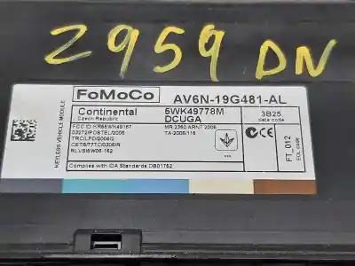 Peça sobressalente para automóvel em segunda mão módulo electrónico do fecho central por ford grand c-max titanium referências oem iam av6n19g481al  5wk49778m