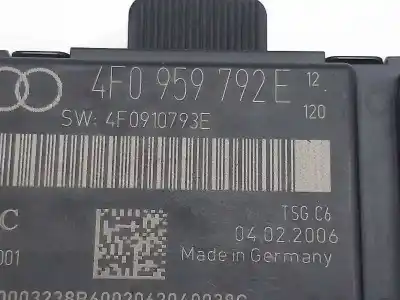 Second-hand car spare part electronic module for audi a6 avant (4f5) 3.0 v6 24v tdi oem iam references 4f0959792e  