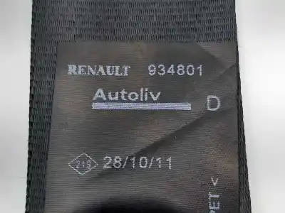 Second-hand car spare part front right seat belt for dacia duster ambiance 4x2 oem iam references 934801d 8200934801 a508741e3807