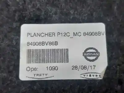 Pièce détachée automobile d'occasion couvercle de coffre pour nissan juke (f15) acenta références oem iam 84908bv86b  