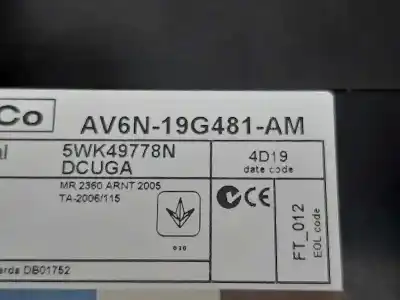 Автозапчасти б/у закрытый распределительный щит за ford focus lim. (cb8) titanium ссылки oem iam av6n19g481am  