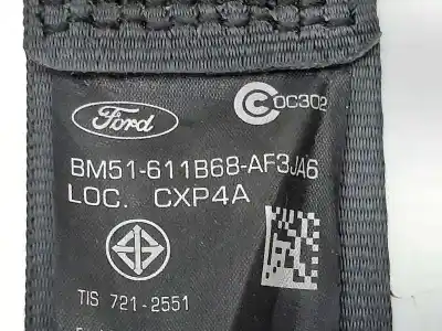 Автозапчастина б/у задній лівий ремін безпеки для ford focus lim. (cb8) titanium посилання на oem iam bm51611b68af3ja6 1913152 34068894