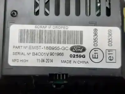 Автозапчастина б/у багатофункційний дисплей для ford focus lim. (cb8) titanium посилання на oem iam em5t18b955gc  