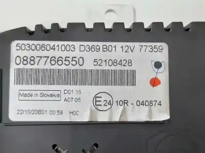 Peça sobressalente para automóvel em segunda mão quadrante por fiat panda 312 referências oem iam 52108428  0887766550