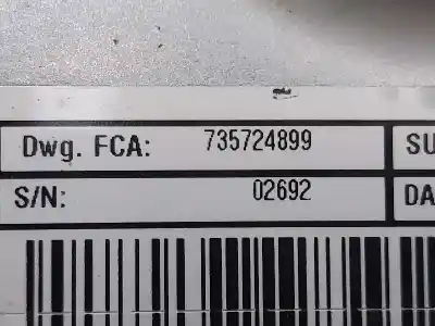 Second-hand car spare part steering column for fiat panda 312 oem iam references 735724899  