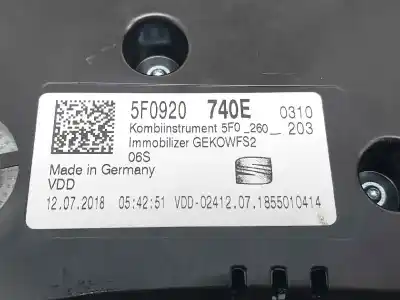 Автозапчасти б/у приборная доска за seat leon (5f1) style ссылки oem iam 5f0920740e  a2c12362000