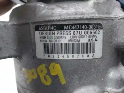 Second-hand car spare part air conditioning compressor for jeep compass ii limited 4x4 oem iam references mc4471400881  mc4471400881 Second-hand car spare part air conditioning compressor for jeep compass ii limited 4x4 oem iam references mc4471400881  mc4471400881