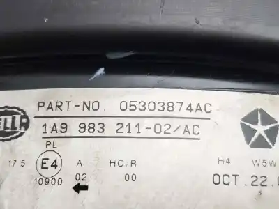Second-hand car spare part right headlight for jeep compass limited oem iam references 05303874ac 1a9983211 1a998321102ac