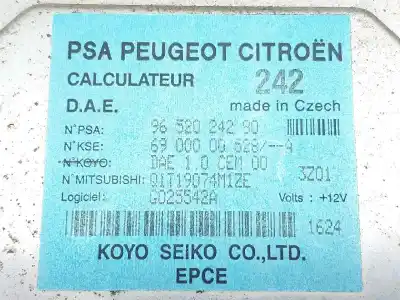 Second-hand car spare part electronic module for citroen c2 x oem iam references 9652024280  q1t19074m1ze