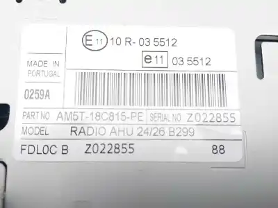 Pezzo di ricambio per auto di seconda mano impianto audio / radio cd per ford fiesta (ccn) trend riferimenti oem iam am5t18c815pe  