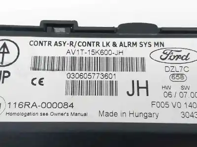 Pezzo di ricambio per auto di seconda mano modulo elettronico per ford fiesta (ccn) trend riferimenti oem iam av1t15k600jh  