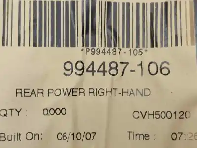 Автозапчастина б/у регулятор скла заднього правого для land rover range rover (lm) 3.6 td v8 посилання на oem iam 994487106  962251100