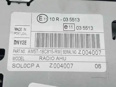 Автозапчастина б/у gps навігаційна система для ford fiesta (ccn) titanium посилання на oem iam am5t18c815rm  