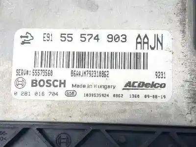 Piesă de schimb auto la mâna a doua unitate de control motor ecu pentru opel insignia berlina cosmo referințe oem iam 55574903aa 0281016704 55574903aajn