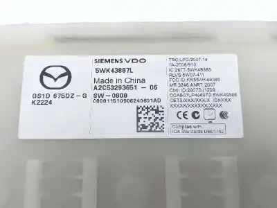 Автозапчасти б/у электронный модуль за mazda 6 lim. (gh) 2.2 ce 163 active ссылки oem iam a2c53293651  a2c5329365106